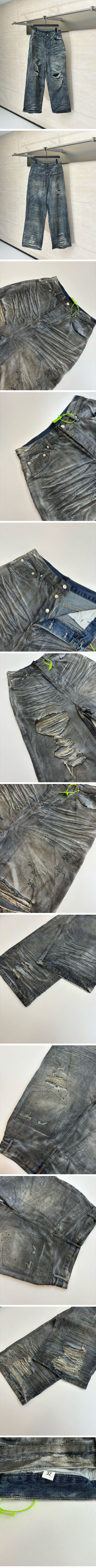 極N級 Balenciaga Patckets Baggy Denim Pants バレンシアガ パケット バギー デニムパンツ