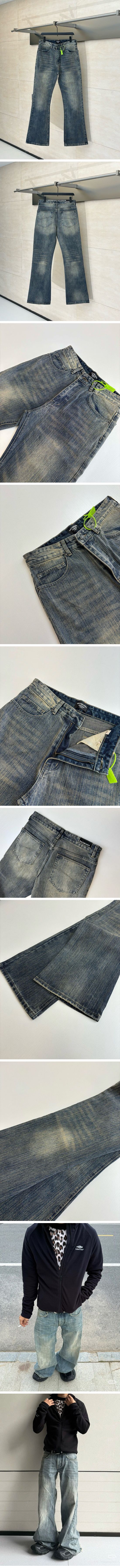 極N級 Balenciaga Flare Denim Pants バレンシアガ フレア デニムパンツ ブルー