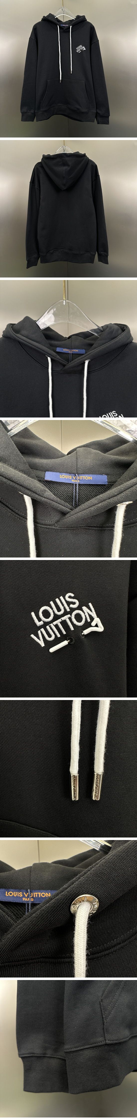 極N級 Louis Vuitton Embroidery Logo Sweat Parker ルイヴィトン エンブロイダリー ロゴ スウェット パーカー
