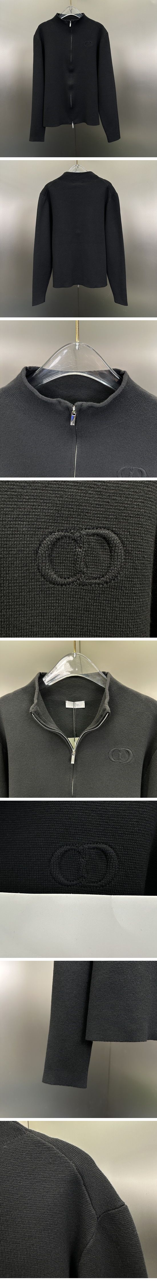 極N級 Dior CD Logo Zip-Up Jacket ディオール CD ロゴ ジップアップ ジャケット