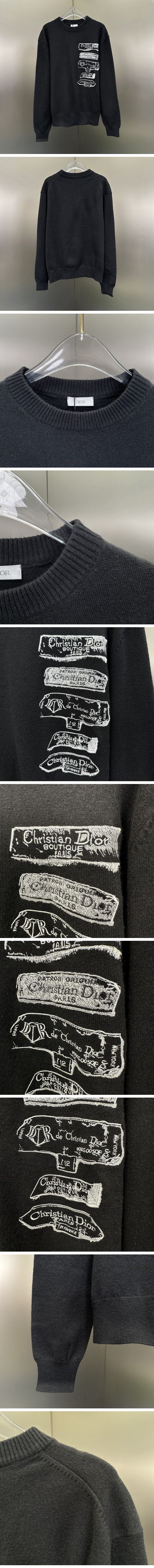 極N級 Dior Archives Labels Knit ディオール アーカイブス ラベル ニット