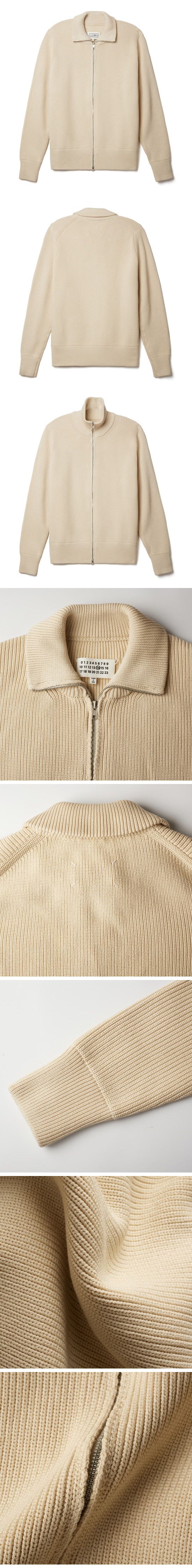 Maison Margiela Half Zip-Up Knit Sweater メゾンマルジェラ ジップアップ ニット セーター