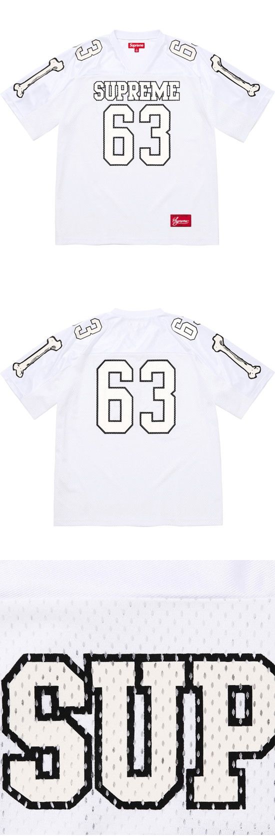 Supreme FW25 Bones Jersey Tee シュプリーム FW25 ボーン ジャージ Tシャツ ホワイト