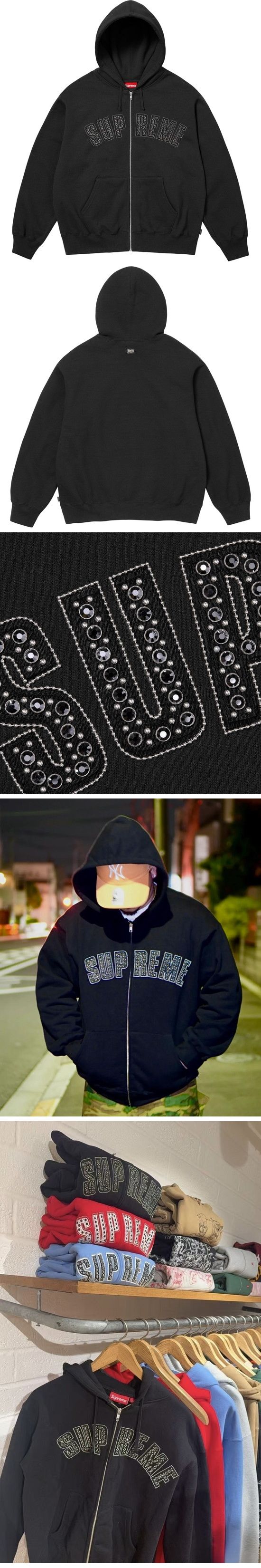 Supreme x BB Simon Zip-Up Parker シュプリーム x BB サイモン ジップアップ パーカー ブラック