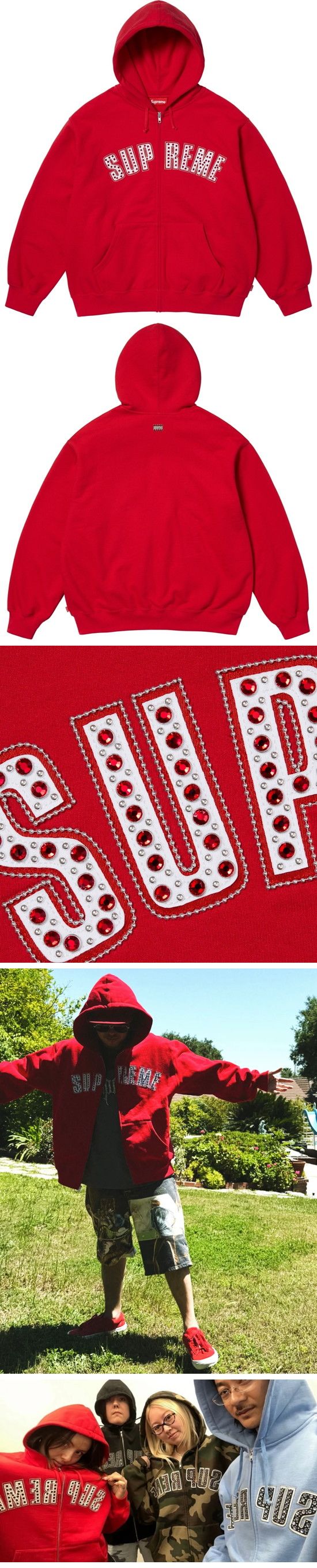 Supreme x BB Simon Zip-Up Parker シュプリーム x BB サイモン ジップアップ パーカー レッド