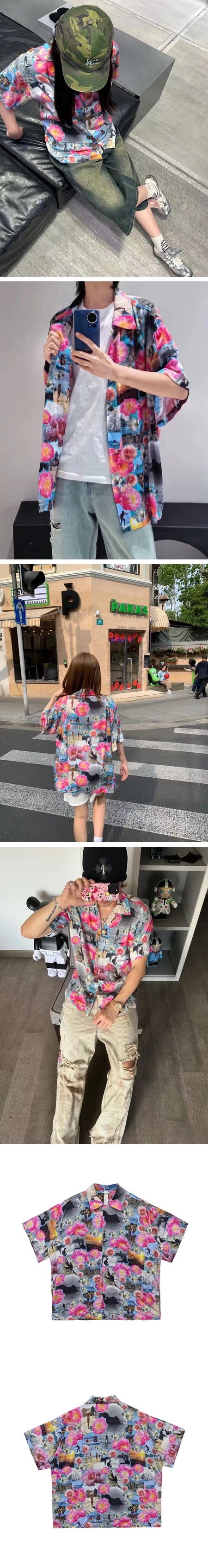 Chome Hearts Hawaiian Aloha Surf Shirt クロムハーツ ハワイアン アロハ サーフ シャツ