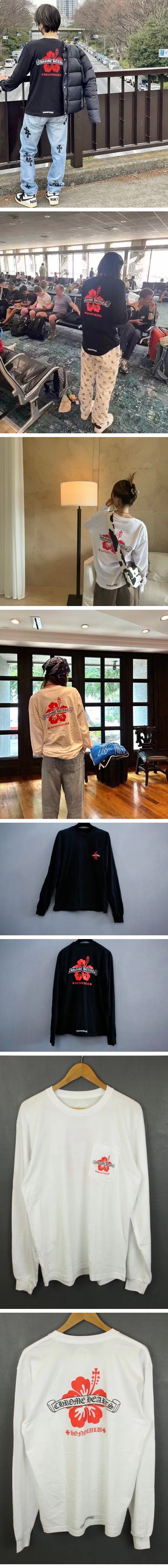 Chome Hearts Hibiscus Honolulu L/S Tee クロムハーツ ハイビスカス ホノルル L/S Tシャツ