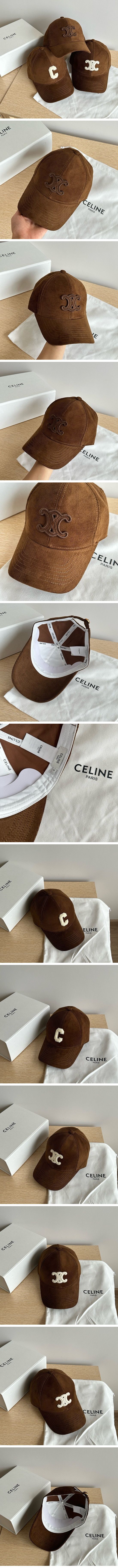 Celine Logo Cap セリーヌ ロゴ キャップ ブラウン