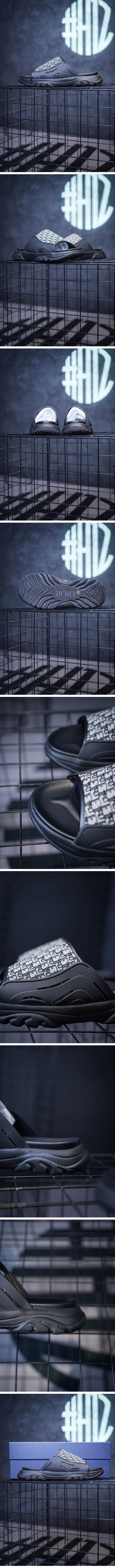 Dior H-Town Sandal Oblique Jacquard Black ディオール Hタウン サンダル オブリーク ジャカード ブラック