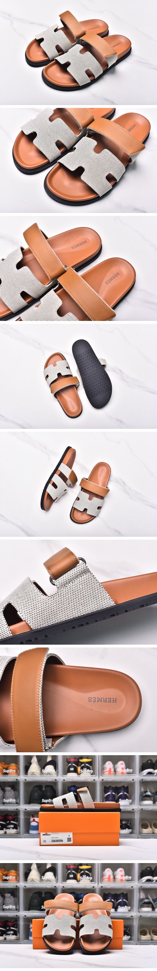Hermes Chypre Sandal エルメス シプレ サンダル オレンジグレー