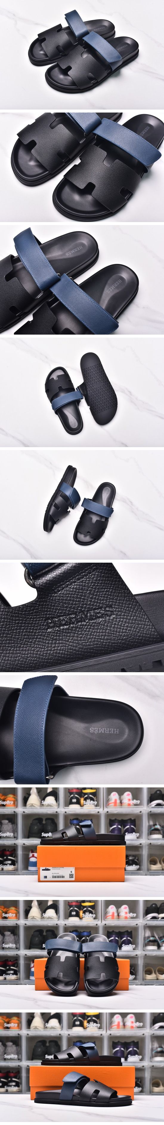 Hermes Chypre Sandal エルメス シプレ サンダル ブラックネイビー