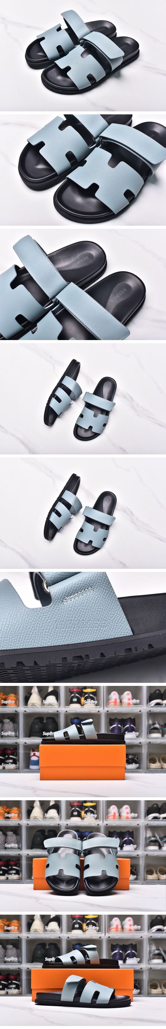 Hermes Chypre Sandal エルメス シプレ サンダル ブラックブルー