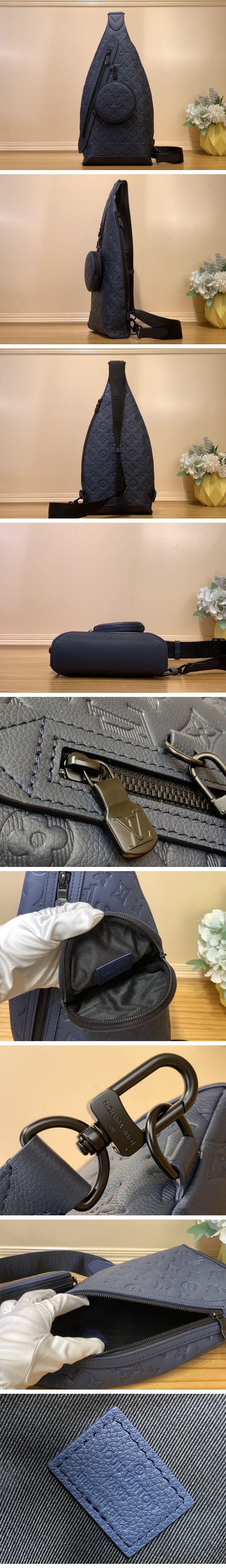 Louis Vuitton Duo Slingbag Monogram M24467 ルイヴィトン デュオ スリングバッグ ネイビー N級