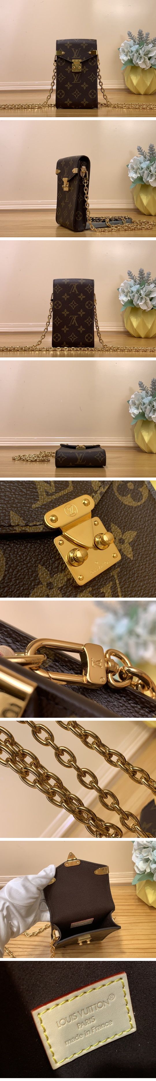 Louis Vuitton Monogram Phone Pouch ルイヴィトン モノグラム フォン ポーチ ブラウン