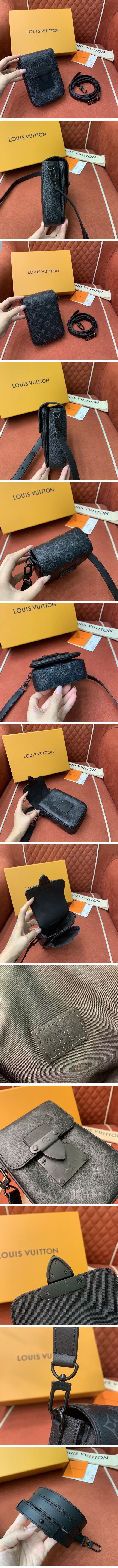 N級 Louis Vuitton S-lock Vertical Wearable Wallet M81524 ルイヴィトン Sロック ヴェルティカル ウェアラブル ウォレット ブラック