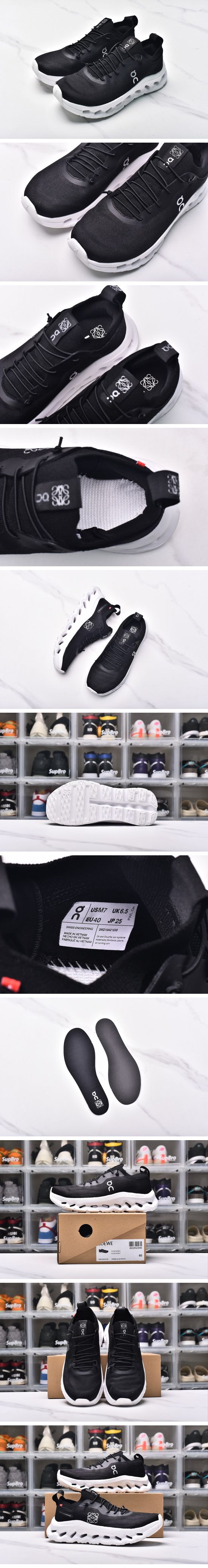 Loewe x On Cloudtilt Running Shoes ロエベ x クラウドティルト ランニング シューズ ブラックホワイト