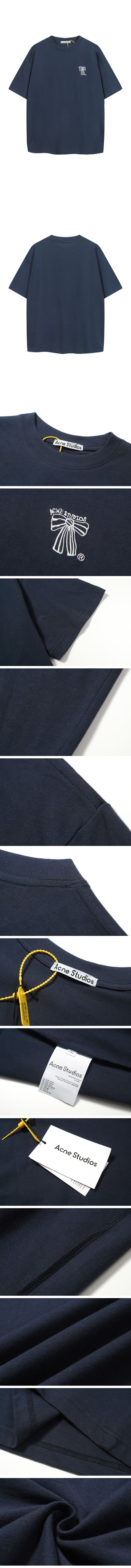 Acne Studios Logo Tee Navy アクネ ストゥディオス ロゴ Tシャツ ネイビー