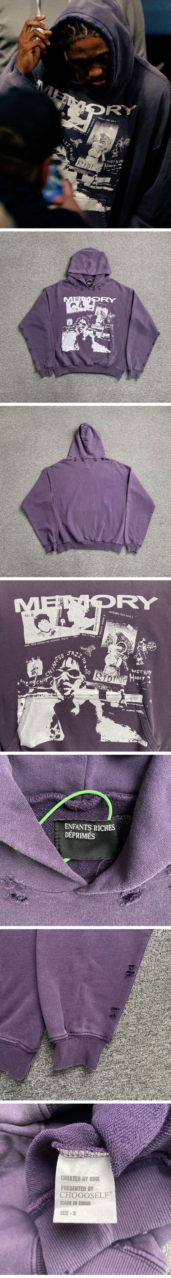 Enfants Riches Deprimes Memory Sweat Hoodie アンファン リッシュ デプリメ メモリー スウェット パーカー