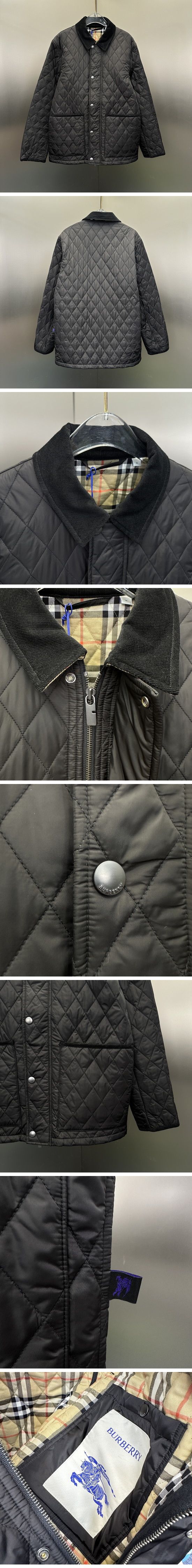 極N級 Burberry Designer Quilting Jacket バーバリー デザイナズ キルティング ジャケット ブラック