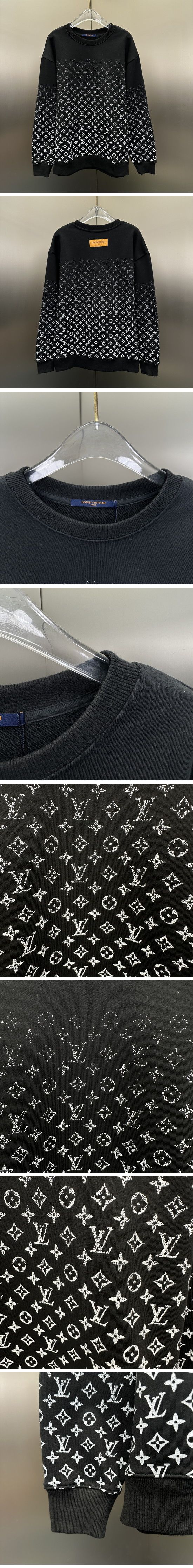 極N級 Louis Vuitton Gradation Monogram Sweat Shirt ルイヴィトン グラデーション モノグラム スウェットシャツ