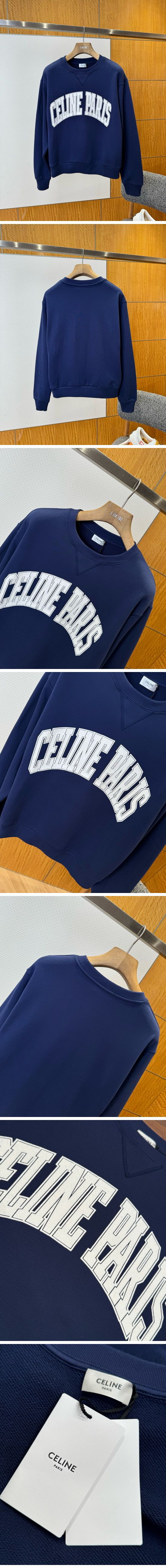 極N級 Celine Ladies Crewneck Sweat Shirt セリーヌ レディース クルーネック スウェット