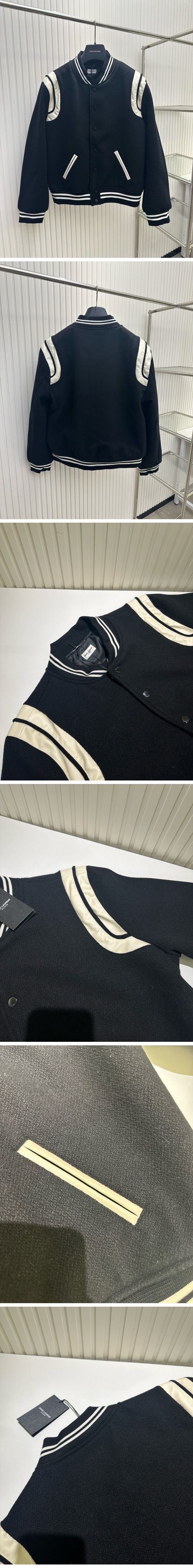 極N級 Saint Laurent Teddy Jacket サンローラン テディ ジャケット ブラック