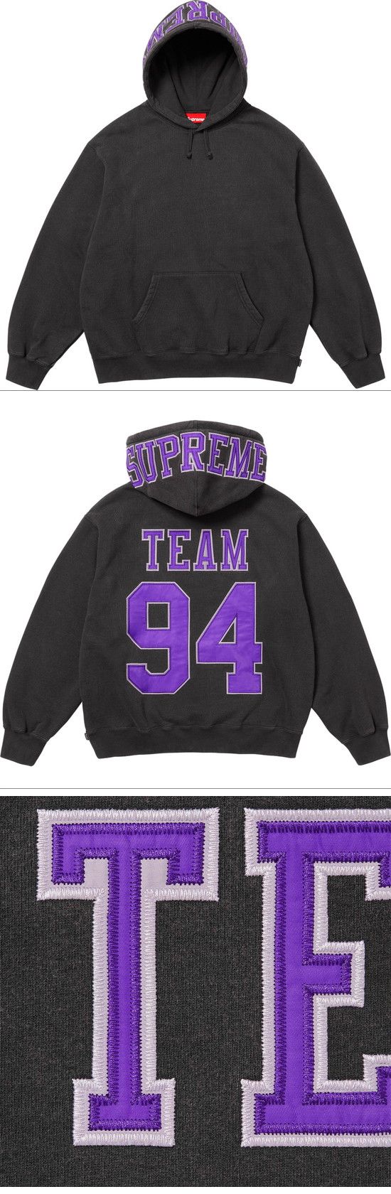 Supreme SS25 Team 94 Sweat Parker シュプリーム SS25 チーム 94 スウェットパーカー パープル