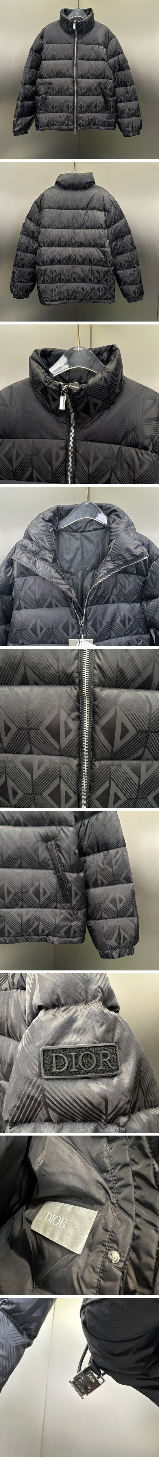 極N級 Dior Oblique Down Jacket ディオール オブリーク ダウンジャケット ブラック