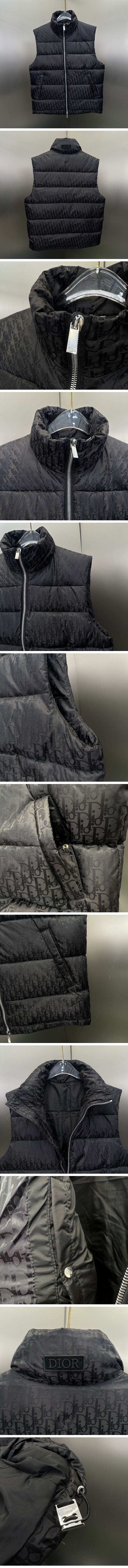 極N級 Dior Oblique Down Best ディオール オブリーク ダウン ベスト ブラック