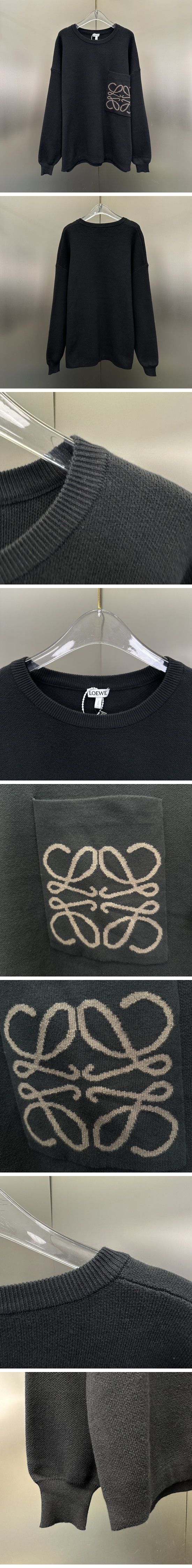 極N級 Loewe Anagram Sweater ロエベ アナグラム セーター ブラック