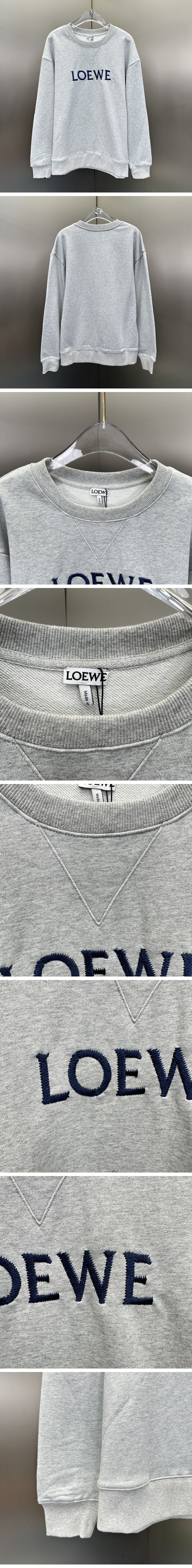 極N級 Loewe Embroidery Logo Sweat Shirt ロエベ エンブロイダリー ロゴ スウェットシャツ