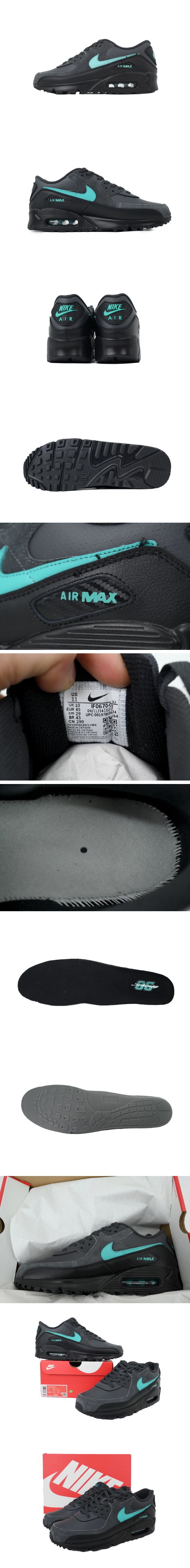 Nike Air Max 90 Black Clear Jade IF0670-002 ナイキ エア マックス 90 ブラック クリア ジェイド