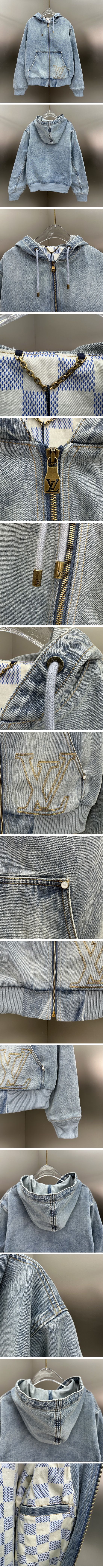 極N級 Louis Vuitton Hooded Workwear Jacket ルイヴィトン フーデッド ワークウェア ブルゾン