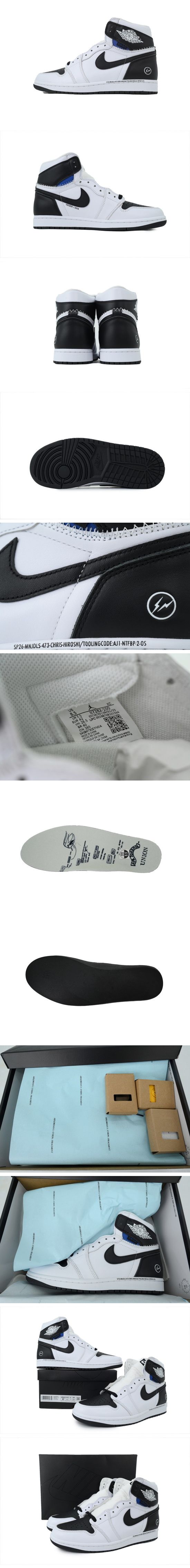 Fragment × Union × Nike Air Jordan 1 High White Blackフラグメント × ユニオン × ナイキ エアジョーダン1 ハイ ホワイト ブラック