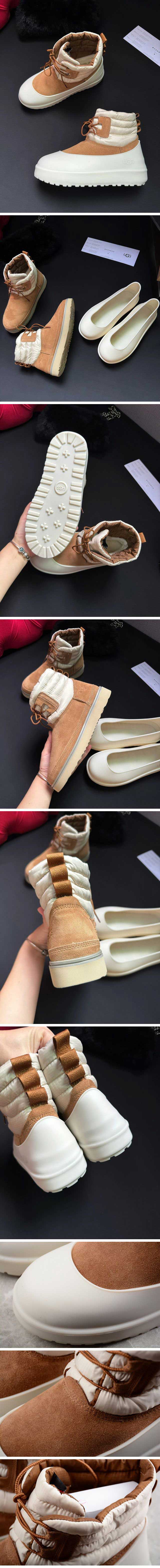 UGG Classic Mini Lace-Up Weather Chestnut / Whitecap アグ クラシック ミニ レースアップ ウェザー チェスナット/ホワイトキャップ