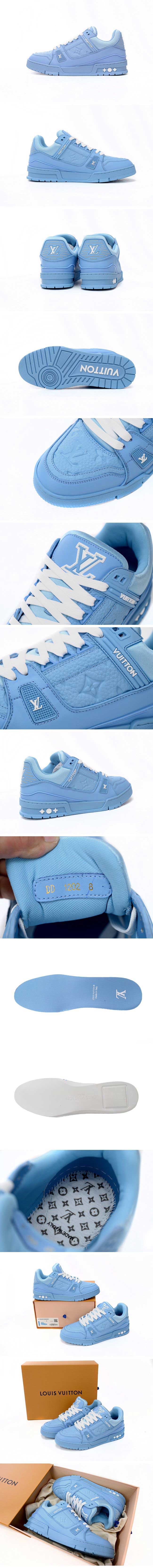 Louis Vuitton Trainer All Blue Embossing ルイヴィトン トレーナー オール ブルー エンボス