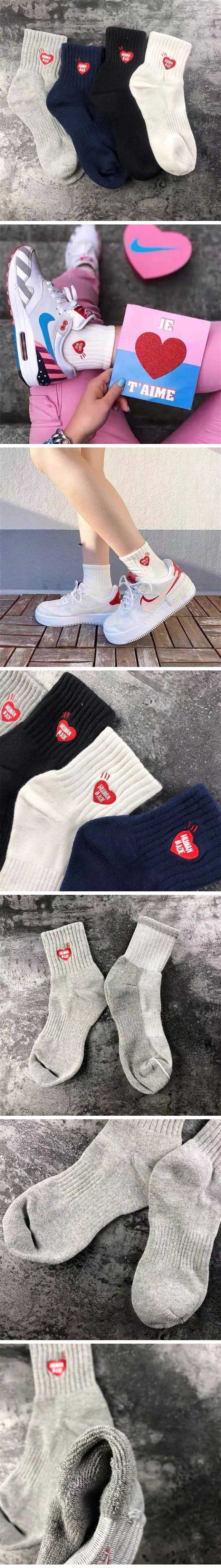 Human Made Heart Logo Short Socks ヒューマンメイド ハートロゴ ショート ソックス