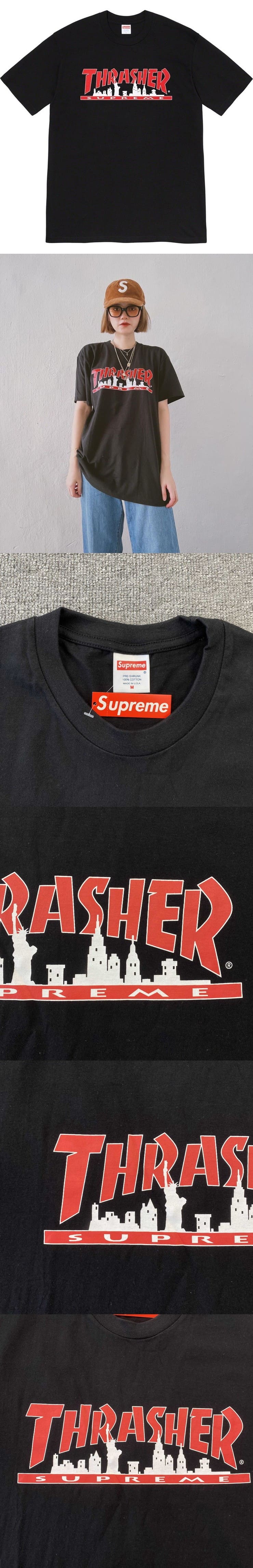 Supreme x Thrasher 21FW Skyline Tee Black シュプリーム x スラッシャー 21FW スカイライン Tシャツ ブラック