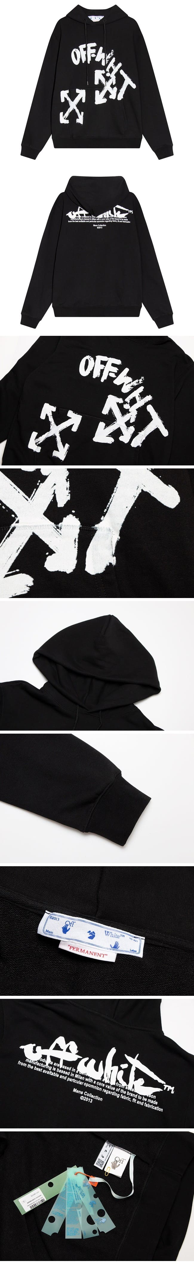 Off-White 22FW Arrows-print Hoodie Black オフホワイト アローズプリント パーカー ブラック