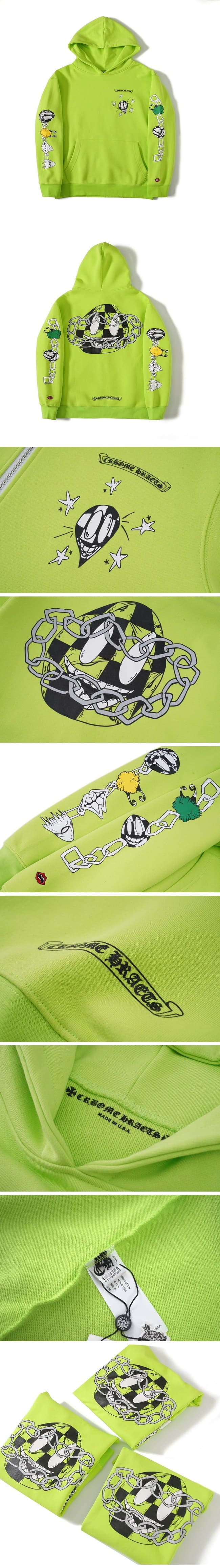 Chrome Hearts Matty Boy Neon Green Hoodie クロムハーツ マッティボーイ ネオングリーン パーカー