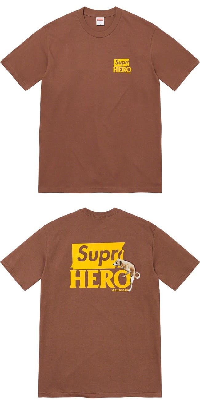 Supreme 22SS Antihero Dog Tee Brown シュプリーム アンチヒーロー ドッグ Tシャツ ブラウン