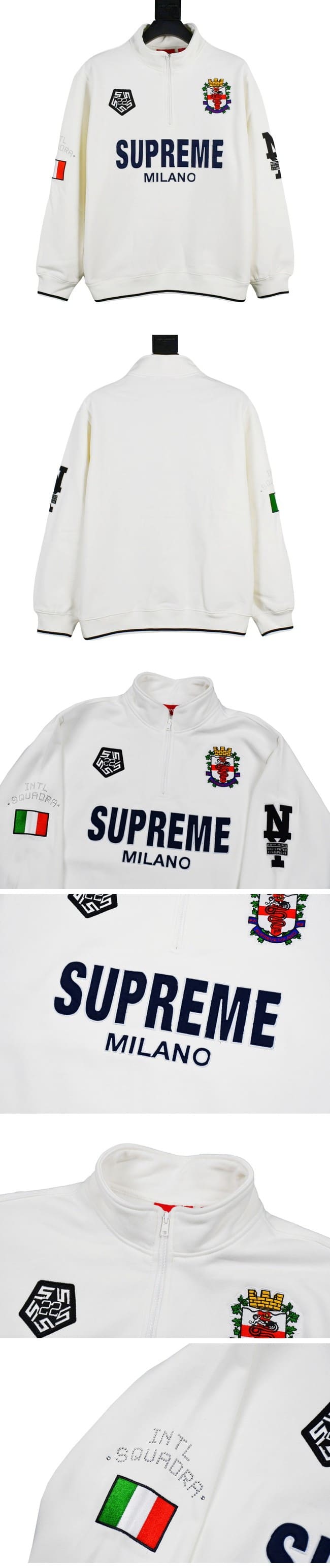 Supreme 22FW Milano Half Zip Pullover White シュプリーム 22FW ミラノ ハーフジップ プルオーバー ホワイト