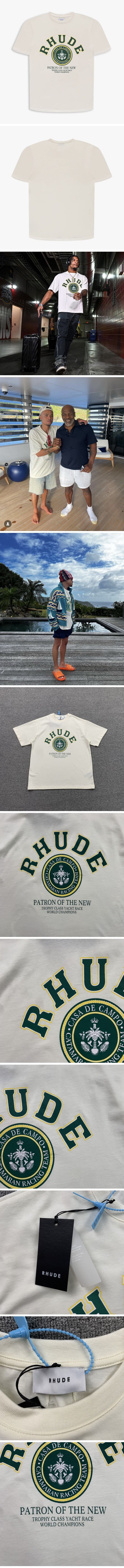 RHUDE Patron of The New Tee ルード パトロン オブ ザ ニュー Ｔシャツ