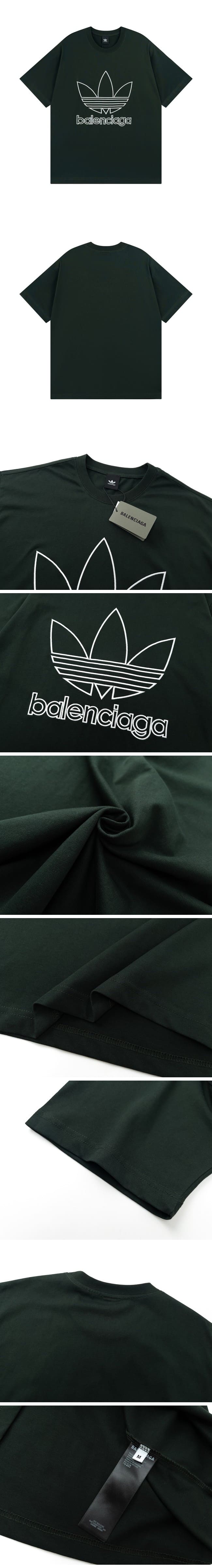 Balenciaga x Adidas Oversized Tee DarkGreen バレンシアガ x アディダス オーバーサイズ Tシャツ ダークグリーン