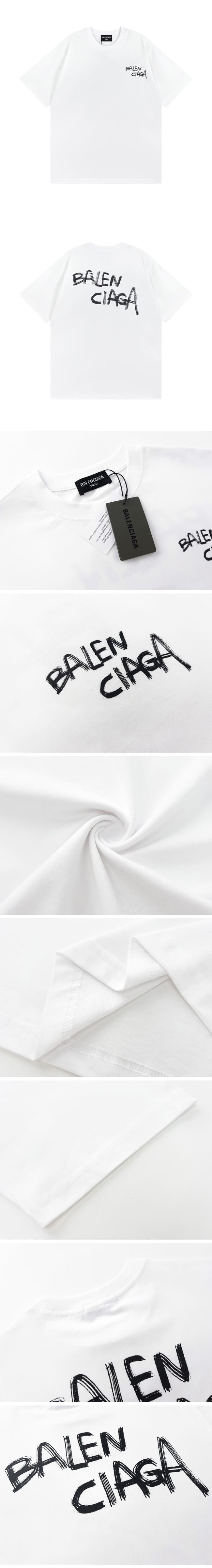 Balenciaga Marker Handwriting Logo Tee White バレンシアガ マーカー ロゴ ホワイト