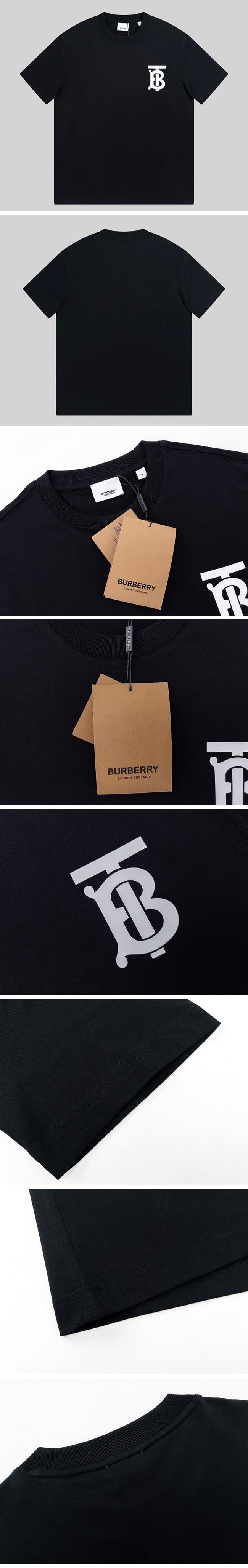 Burberry Monogram Motif Cotton Oversized Tee Black バーバリー モノグラム モチーフ オーバーサイズ Tシャツ ブラック