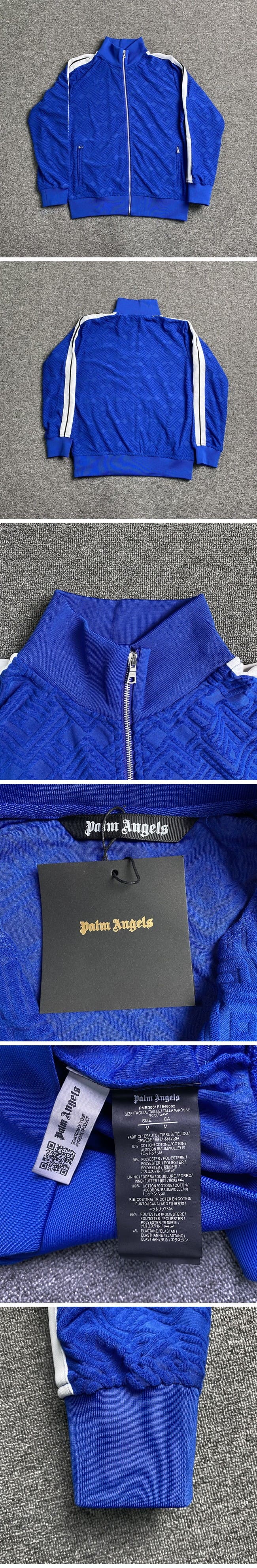 Palm Angels Terry Track Jacket Blue パームエンジェルス テリー トラック ジャケット ブルー