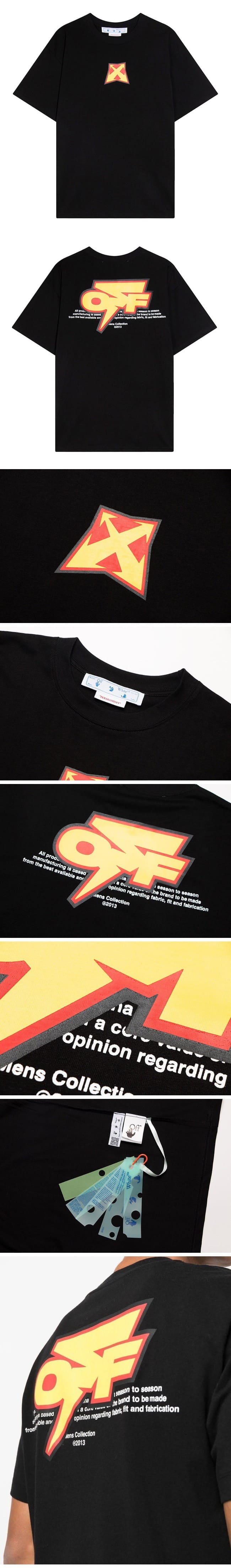 Off-White 23SS Thunder Logo Tee Black オフホワイト サンダーロゴTシャツ ブラック