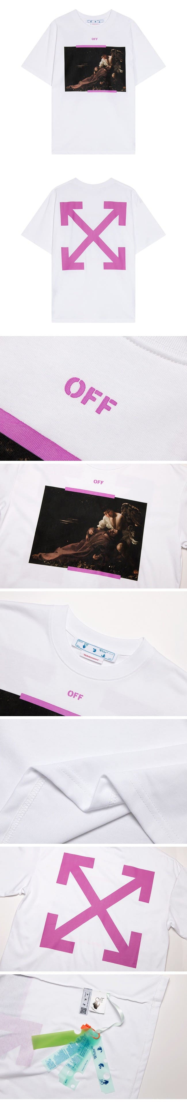 Off-White Arrow Caravaggio St Fran Tee White オフホワイト カラヴァッジオ Tシャツ ホワイト