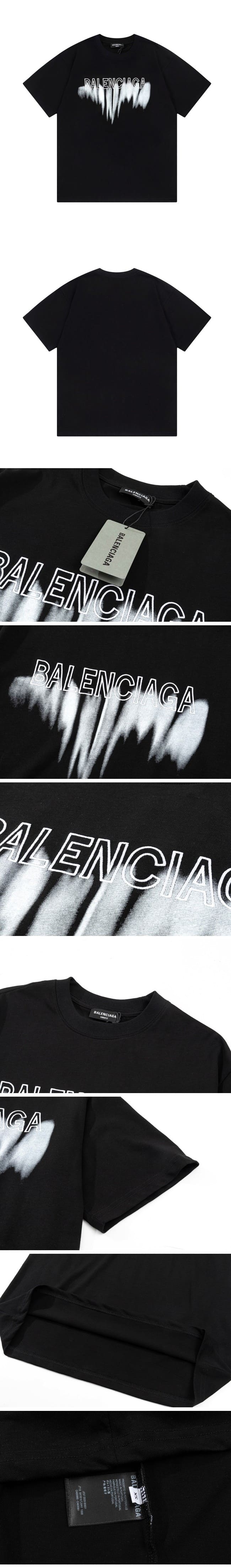Balenciaga Inkjet letter Tee Black バレンシアガ インクジェットレター Tシャツ ブラック